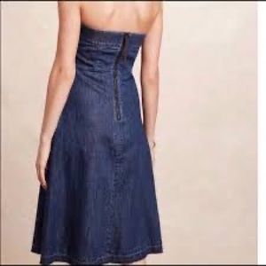 Holding Horses Strapless Denim Dress | Anthropologie